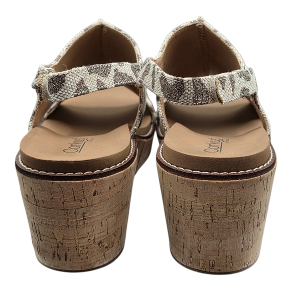 Corkys Carly Leopard Platform Wedge Sandals Sz 10 Boho Luxe - Picture 4 of 7